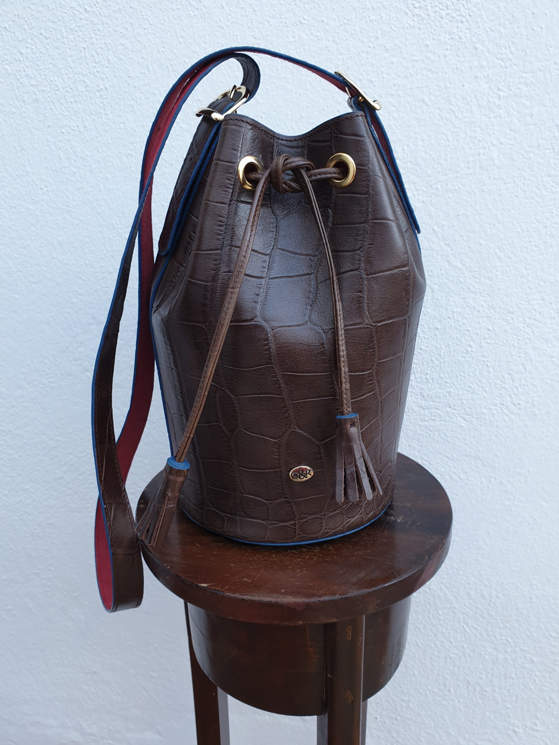 Bolso bucket marron
