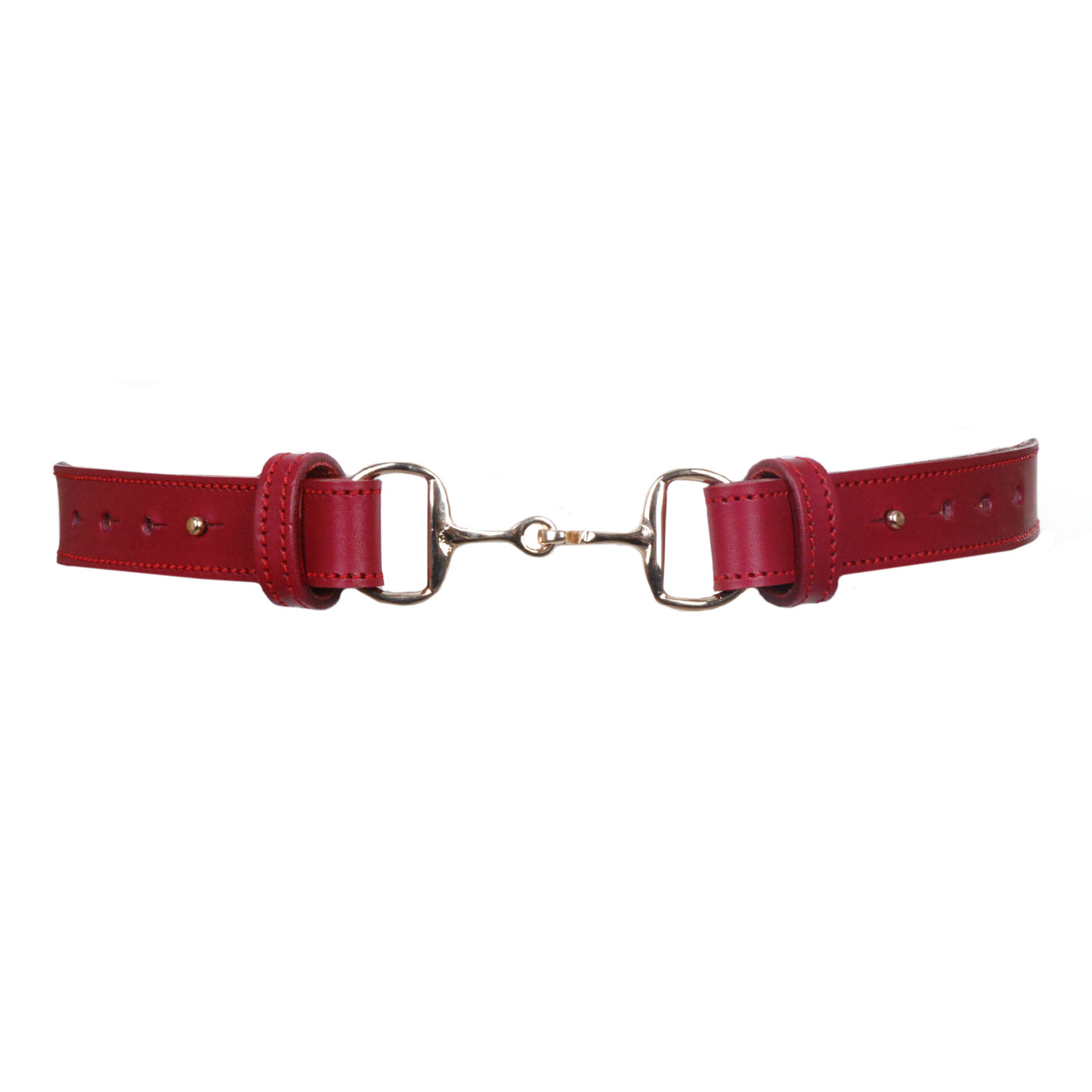 Cinturon ascot burdeos